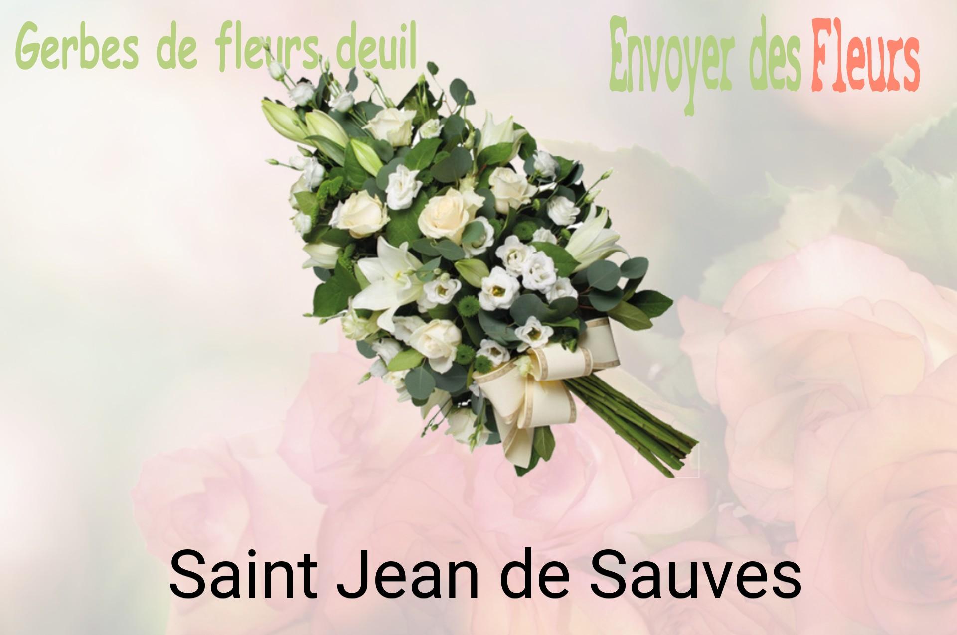 Gerbe de fleurs de deuil livrée à Saint-Jean-de-Sauves